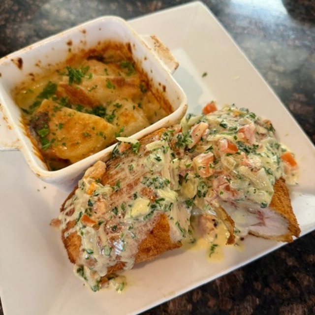 Chicken Cordon Bleu.