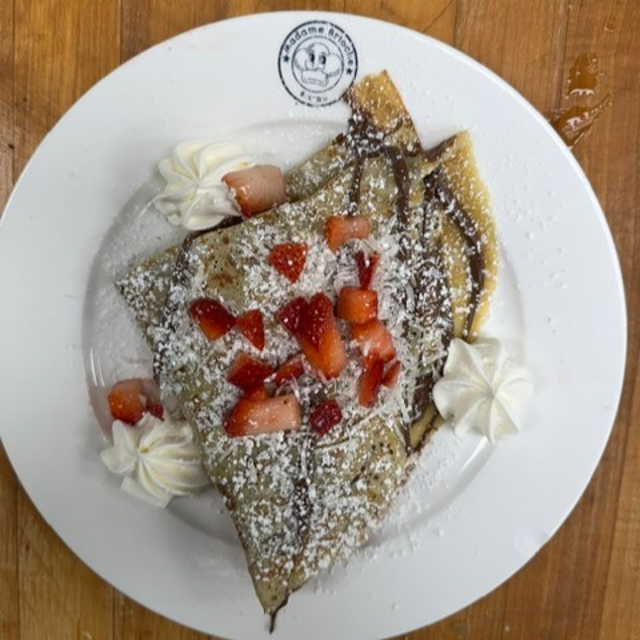 Crepe Nutella Coconut Strawberries.