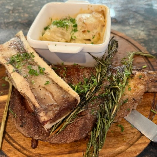 Ribeye and Bone Marrow.